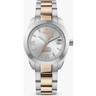 Vivienne Westwood Fenchurch Quartz Silver Dial Two-Tone Stainless Steel Bracelet Ladies Watch VV292SLSR