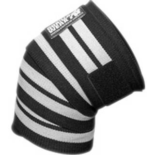 Knee Wraps, black/white, 2.5 m, Gorilla Wear