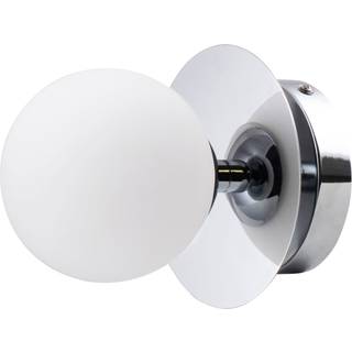 Globen Lighting Art Deco IP44 væglampe/plafond Krom-hvid
