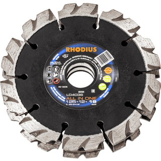 RHODIUS Beton klinge LD 402 ALL IN ONE Ø150 x 7,0 x 18,0 x 22,23 mm (303671)