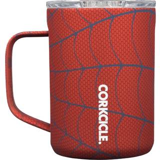 Corkcicle Spider-Man kaffekrus Isoleret rejser kaffekop med låg rustfrit stål spild bevis for kaffete og varm kakao 16 oz