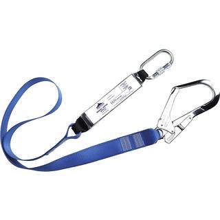 Singel lanyard med falddæmper - Kongeblå