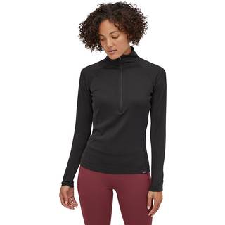 Patagonia Women's Cap Midweight Zip Neck Syntetisk undertøj Damer størrelse XL farve sort