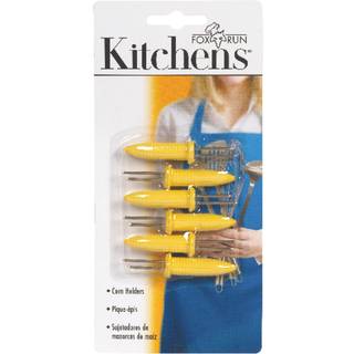 Fox kører rustfrit stål og plastik majsholder på 6 gule