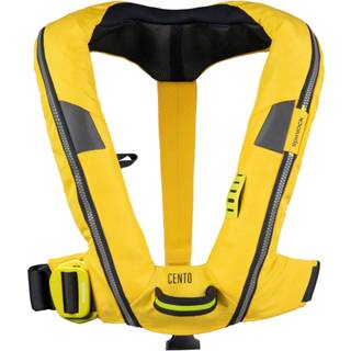 Oppustelig redningsvest til børn Spinlock Deckvest Cento 100N Sun Yellow, automatisk + kulsyrepatron 20 gram, One-Size (20 - 50 kg)