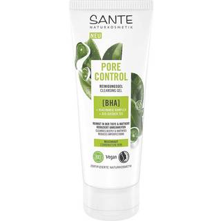 Sante Naturkosmetik Ansigtspleje Cleansing Pore control cleansing gel med BHA, niacinamid-kompleks og økologisk grøn te 100 ml (570,00 kr / 1 l) - 100 ml