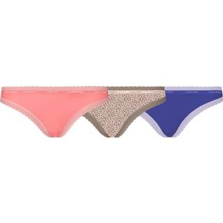 Calvin Klein 9-pak Bottoms Up Refresh Thongs - Blue/Pink - Small