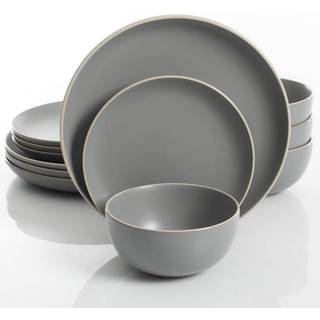 Gibson Home Rockaway 12 -delt middagss?t service til 4 gr? mat -