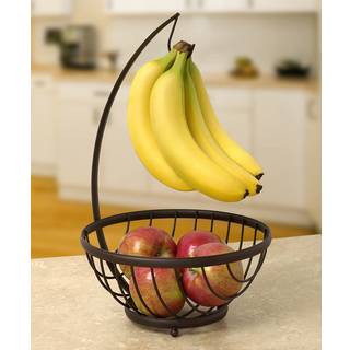 Spektrum diversificeret Ashley lille frugttr? og kurv k?kkenh?ngende bronze