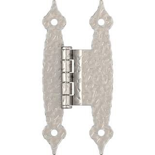 Amerock BPR3406G10 | Kabinet h?ngsel | 3/8 i (10 mm) Offset ikke-selvlukkende ansigtsbeslag | Satin nikkel | K?kkenkabinet d?r h?ngsel | 1 par/2