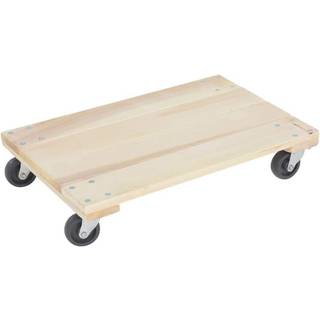 Vestil HDOS-1624-9-E Poplar Solid Deck Dolly 24 in. X 16 in. X 5-1/4 in. 900 lb. Kapacitet solbrun