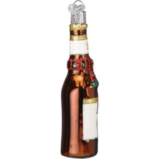 Old World Christmas Holiday Miller Lite flaske glas blæst ornament til juletræ