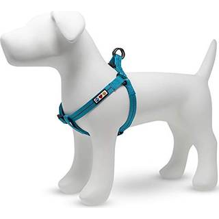 Pawtitas genanvendt hundesele med reflekterende syet en hvalpesele lavet af plastflasker opsamlet fra oceaner lille teal turkisbølge