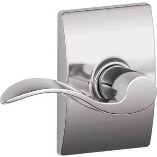 Schlage Accent Lever med Century Trim Hall og Closet Lock In Bright Chrome