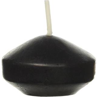 Zest-stearinlys 24-delt flydende stearinlys 1,75-tommer sort