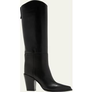 Jimmy Choo Cece 80 leather knee-high boots - black - EU 38