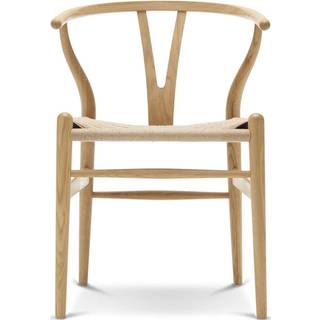 Carl Hansen - CH24 Y-Stolen Ek/ Snöre Natur Lackad - Spisebordsstole - Hans J. Wegner - Træ farvet - Papir/Træ