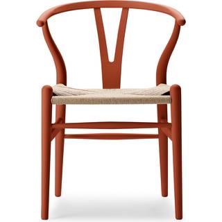 Carl Hansen - CH24 Y-stolen Bok Terracotta - Spisebordsstole - Hans J. Wegner - RØD - Papir/Træ