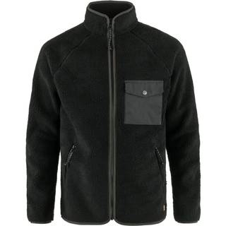 Fjällräven Men's Vardag Pile Fleece Black-Dark Grey, XXL