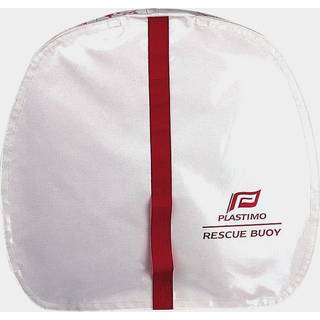 Hestesko redningskrans Plastimo Rescue Buoy White + 40 meter flydeline + nødlys + etui