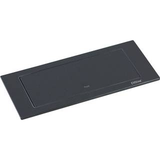 EVOline Backflip mat sort, 2 x DK stik med jord + 1 usb stik