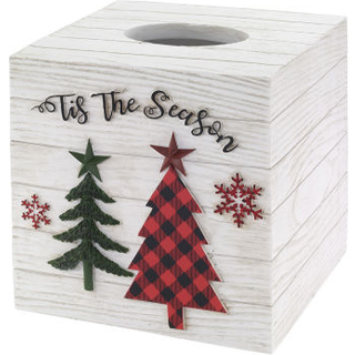 Avanti -sengetøj - Tissue Box Cover Harpiks Tæller tilbehør Julepynt (det er sæsonkollektionen)