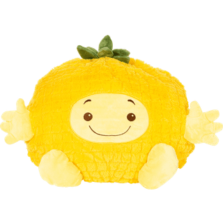 Noxxiez Kæmpe bamse, håndvarmer og pude - Ananas