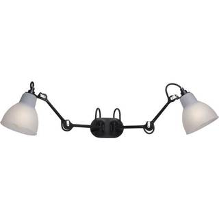 Lampe Gras N204 Double Badeværelses Væglampe Sort/Polykarbonat – DCWéditions