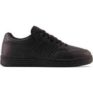 New Balance Mænd 480 i Sort læder, Størrelse 37