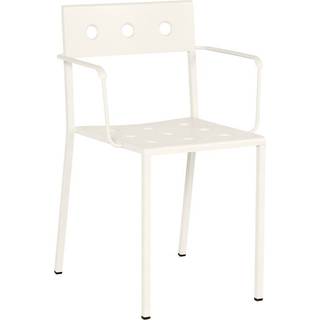HAY - Balcony armchair - havestol med armlæn - Chalk beige - hvid