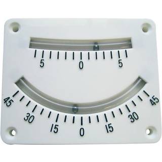 Inklinometer / krængningsmåler båd, +/- 45°, hvid