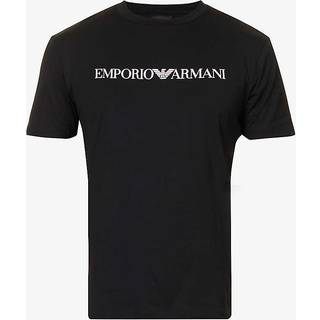 Emporio Armani Crew Neck Logo T Shirt Navy