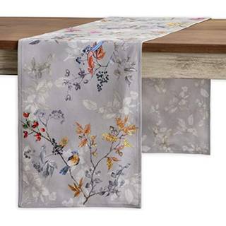 Maison D 'Hermine Tablerunners 100% Cotton Decorative Tablerunner Table Cover Holiday Dinner & Dining Equinoxe - Gray (Double Layer) - Thanksgivi