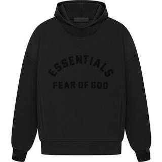Fear of God Essentials Arch Logo Hoodie - Unisex - Jet Black, XL