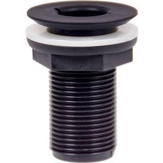 Gevind skroggennemføring TruDesign Skin Fittings Recessed, komposit, forsænket, 75 mm, G 1 1/4" (BSP), sort