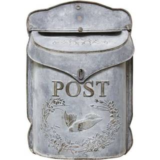 CWI Gaver Metal Post Box med fugl 10 3/4 """" X 15 1/2 """" X 3 1/4 """" Multi