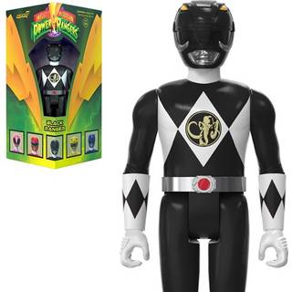 Super7 Mighty Morphin Power Rangers Black Ranger - 3,75 """" Power Rangers actionfigur i specialutgåva förpackning