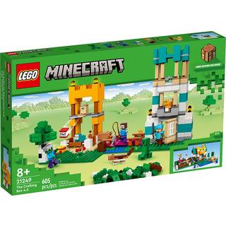 Lego Minecraft The Crafting Box 4.0 21249 Building Toy Set Special-Build Playset med klassiske murstenfigurer og spiltilbeh?r Model Guides Spark