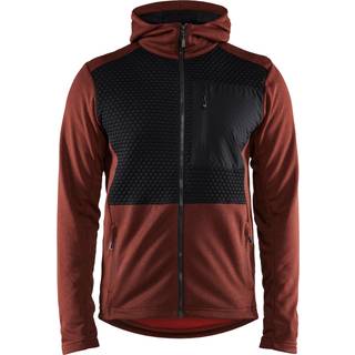Blåkläder 3540 Hættetrøje Full Zip / Hættetrøje Full Zip - XL - Brændt Rød/Sort