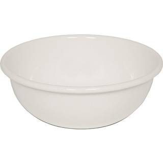 Riess Obst und Salatschüssel Emaille Weiß 22cm