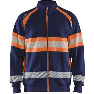 Blåkläder 3551 High vis sweatshirt / High vis sweatshirt - M - Marineblå/High Vis Orange