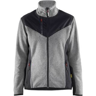 Blåkläder 5943 Dame Strikket jakke med Softshell / Dame Strikket jakke med Softshell - XS - Gråmeleret/Sort