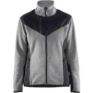 Blåkläder 5942 Strikket Jakke med Softshell / Strikket Arbejdsjakke med Softshell - XL - Gråmeleret/Sort