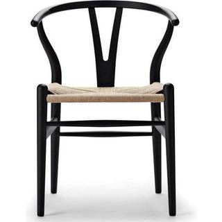 Carl Hansen - CH24 Y-stolen Bok Matt Svart - Spisebordsstole - Hans J. Wegner