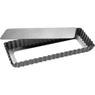 Silvertop Rektangulær Tærteform Med Løs Bund, Stål, 11x35 cm