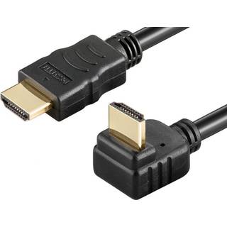Goobay 4K HD HDMI Kabel med Ethernet. 270° vinklet kabel. 1m. Sort