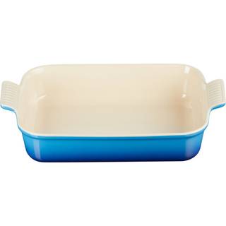 Le Creuset Auflaufform Tradition Steinzeug Azure Blau 32 cm