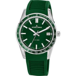 Jacques Lemans 1-2060D Liverpool Grøn/Gummi Ø39 mm