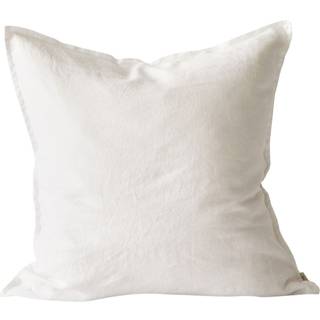 Tell Me More Washed linen pudebetræk 50x50 cm Bleached white