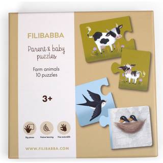 Filibabba - Parent and baby puzzles - Farm animals